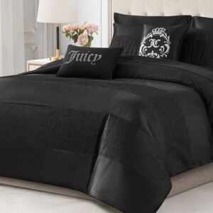 Juicy Couture Home The Rose' Collection Luxurious Satin Designer Comforter Set
